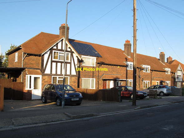 Photo 6"x4" Solar panels on a house Eltham c2011