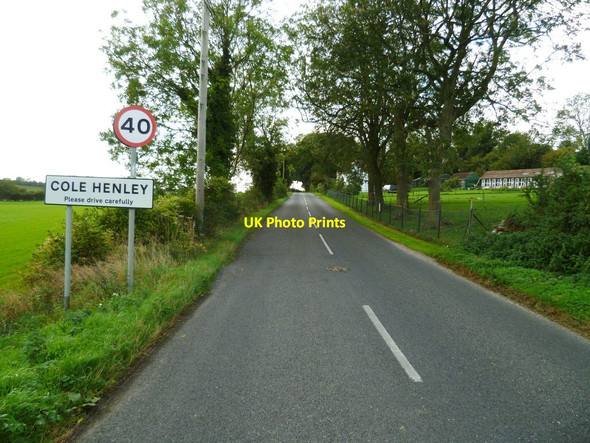 Photo 6"x4" The road entering Cole Henley from the north east Cole Henley c2011