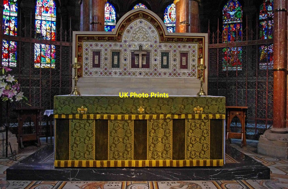 Photo 6"x4" St. Fin Barre's Cathedral (interior) - the high altar, Cork Cork c2011