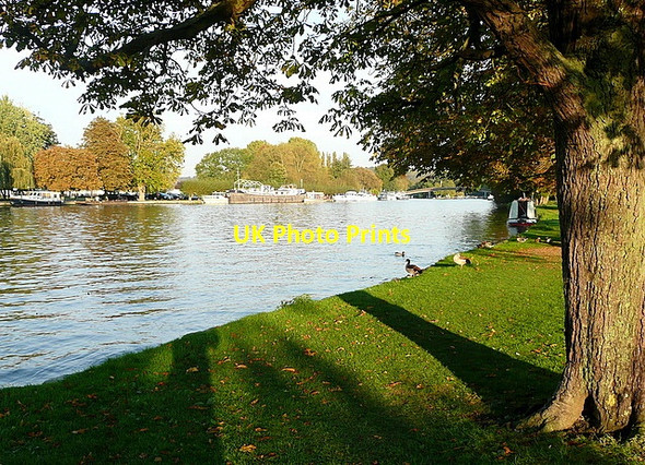 Photo 6"x4" River Thames below Hurley Marlow\/SU8586 c2011