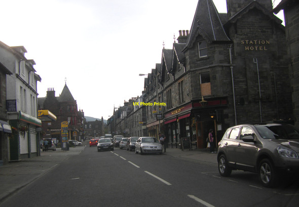 Photo 6"x4" A827 Aberfeldy and Station Hotel Aberfeldy c2011