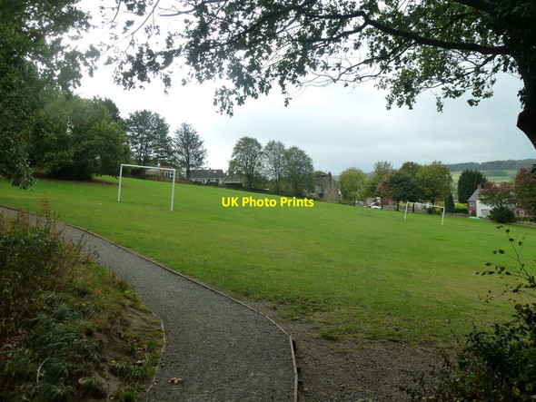 Photo 6"x4" Steeply sloping football pitch Belper c2011