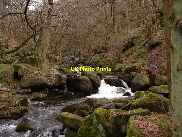 Photo 6"x4" Burbage Brook Nether Padley c2002