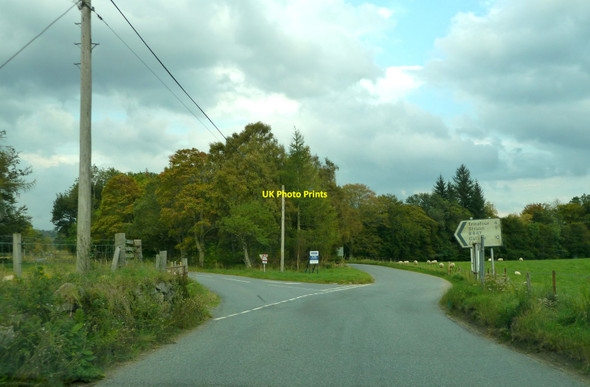 Photo 6"x4" Road junction of B846 and B847 Dunalastair c2011