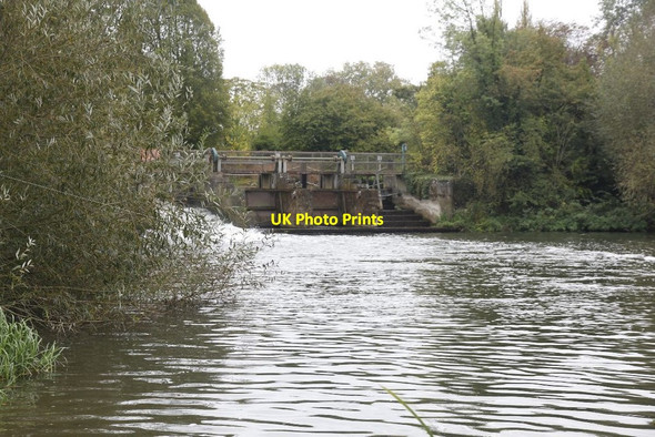 Photo 6"x4" A second weir Culham c2011