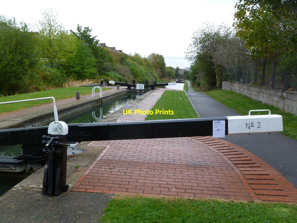Photo 6"x4" Wolverhampton, lock flight Wolverhampton c2011