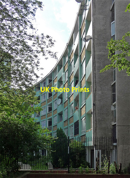 Photo 6"x4" Brunswick Close Estate, Tompion Street London c2011