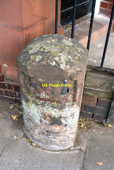 Photo 6"x4" Benchmark on milestone, Scotland Road Carlisle c2011