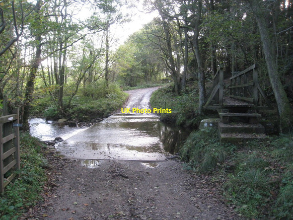 Photo 6"x4" Hartoft Beck, ford and footbridge Hartoft End c2011