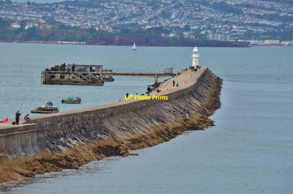 Photo 6"x4" Brixham Breakwater and Lighthouse Brixham c2011