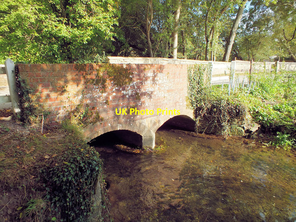 Photo 6"x4" Bridge over the Ebble Bishopstone\/SU0725 c2011