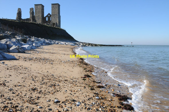 Photo 6"x4" Ruins of Reculver church Reculver c2011