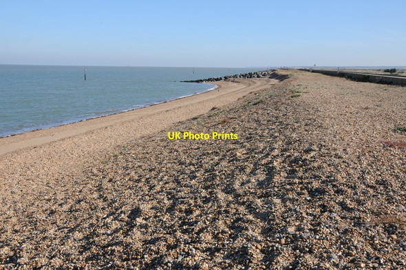 Photo 6"x4" Beach near Reculver Reculver c2011