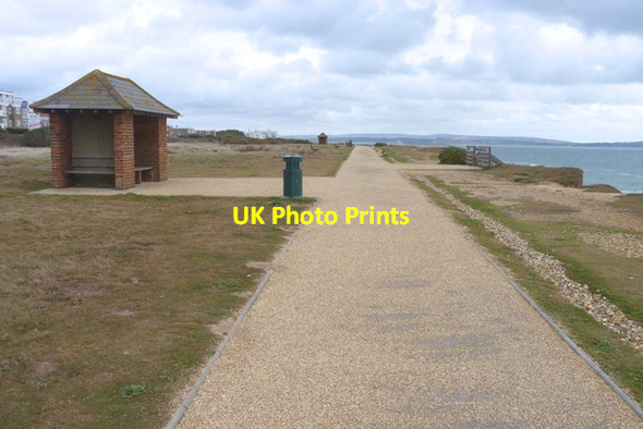 Photo 6"x4" Cliff Top Path Milford on Sea c2011