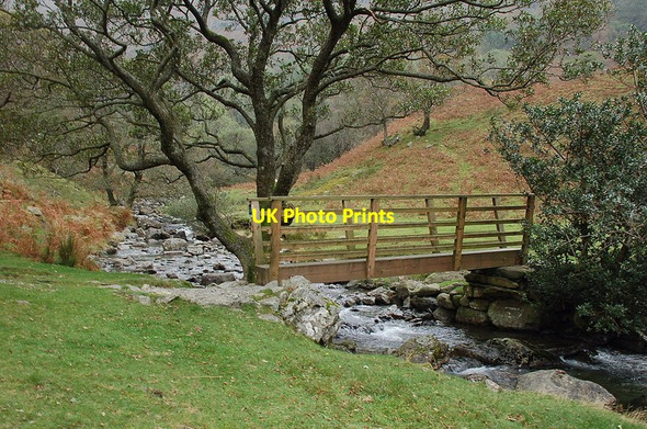 Photo 6"x4" Footbridge over Dovedale Beck Hartsop c2011