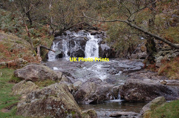 Photo 6"x4" Cascades on Dovedale Beck Hartsop c2011