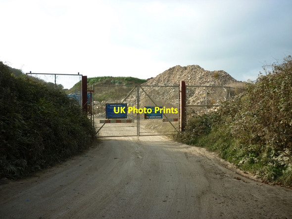 Photo 6"x4" A quarry on Mersley Down Arreton c2011