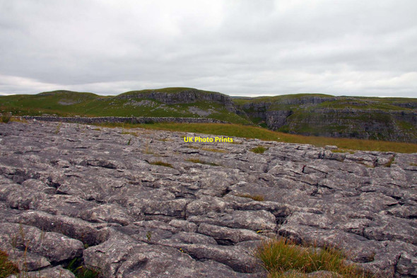 Photo 6"x4" Limestone pavement at Ing Scar Crag Malham\/SD9062 c2011