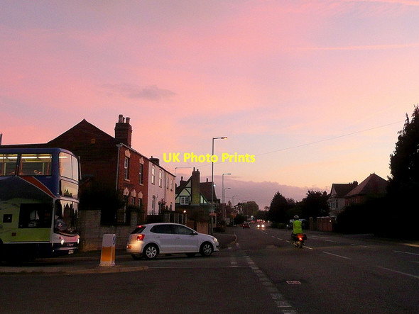 Photo 6"x4" Longford evening light Gloucester c2011