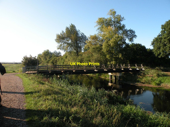 Photo 6"x4" Bridge over the Great Raveley Drain Upwood\/TL2582 c2011