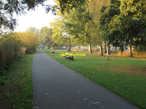Photo 6"x4" Riverside walk, Worcester Worcester c2011