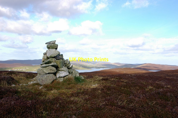 Photo 6"x4" Hill of Burwick marker cairn Burwick\/HU3940 c2011