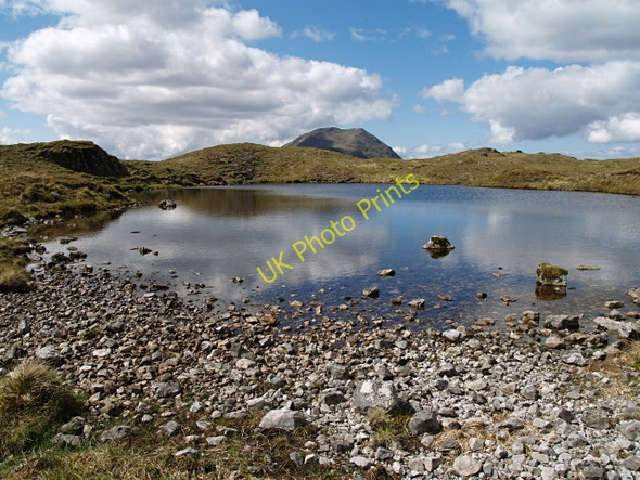 Photo 6"x4" Lochan below Beinn Fhionnlaidh Lochan na Fola c2008
