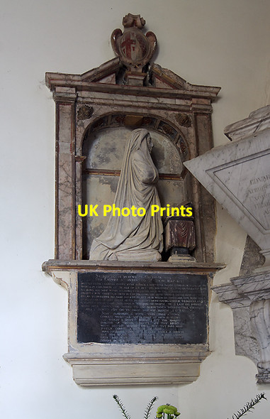 Photo 6"x4" Monument to Gertrude Pile - St Mary's church, Collingbourne Kingston Aughton\/SU2356 c2011