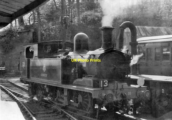 Photo 6"x4" Ex-LSW 0-4-4T at Ventnor station Ventnor c1954
