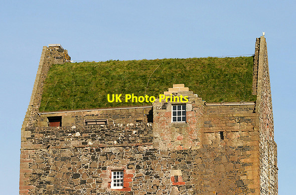 Photo 6"x4" A new roof covering on Smailholm Tower East Third\/NT6436 c2011