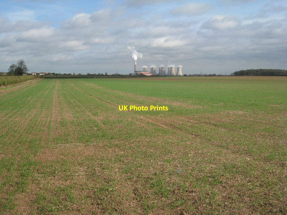Photo 6"x4" View towards Cottam power station Stokeham c2011