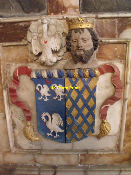 Photo 6"x4" Coat of Arms on Pelham Memorial, Brocklesby Church Brocklesby c2011
