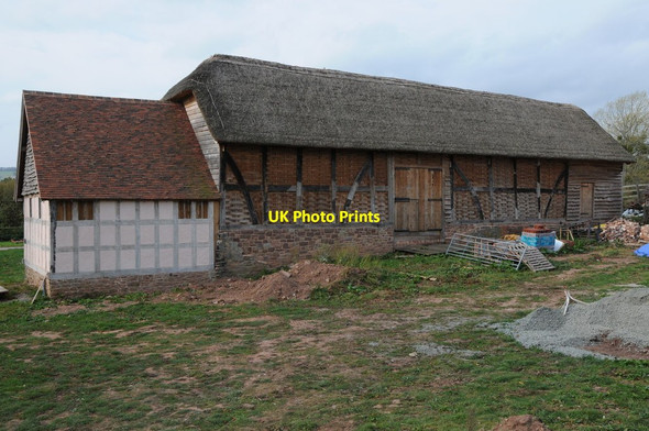 Photo 6"x4" Restored barn at Aylton Aylton c2011