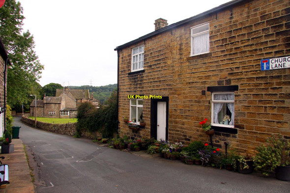 Photo 6"x4" Church Lane in Esholt Yeadon c2011