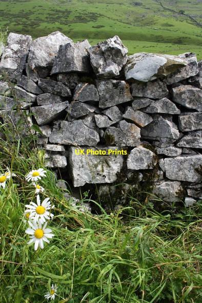 Photo 6"x4" Benchmark on wall near Jingling Pot Chapel-le-Dale c2011