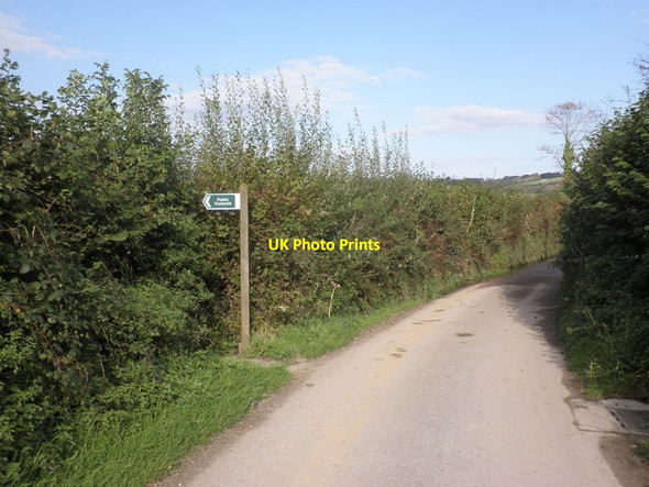 Photo 6"x4" Footpath sign, near Rye Park Knightacott\/SS6439 c2011