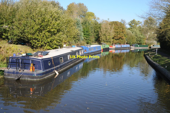 Photo 6"x4" Narrowboats on Kennet and Avon Canal Claverton c2011