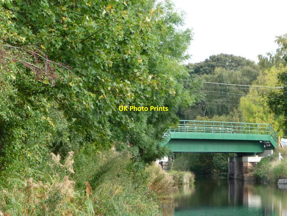 Photo 6"x4" New ECML railway bridge over the Chesterfield Canal Retford c2011