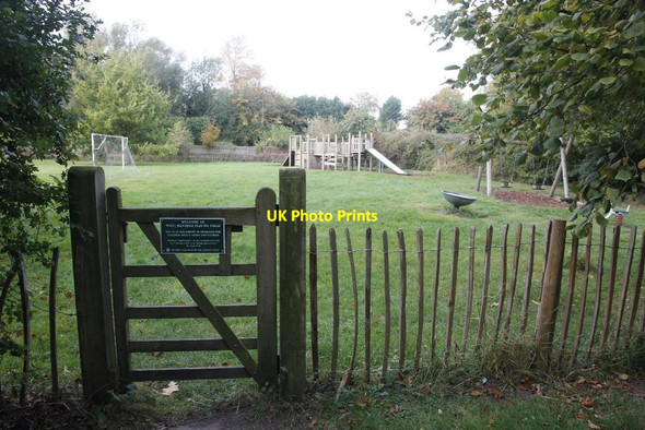 Photo 6"x4" Entrance to the playground West Hendred c2011
