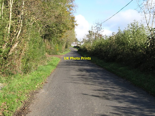 Photo 6"x4" View north along Tullyquilly Road Rathfriland c2011