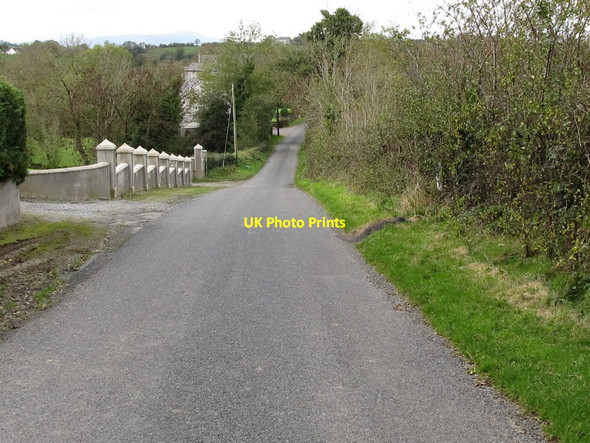 Photo 6"x4" View west down Longstone Hill Rathfriland c2011