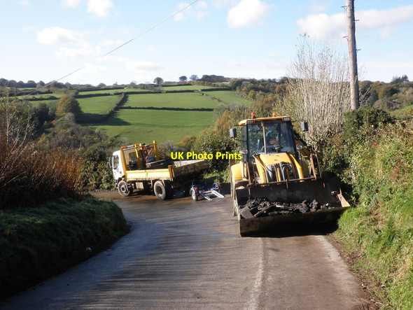 Photo 6"x4" Roadworks, on Mill Lane, near Edgcott Edgcott\/SS8438 c2011