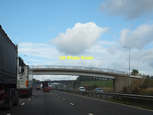 Photo 6"x4" Bridleway bridge over M5 at junction 4a Bromsgrove c2011