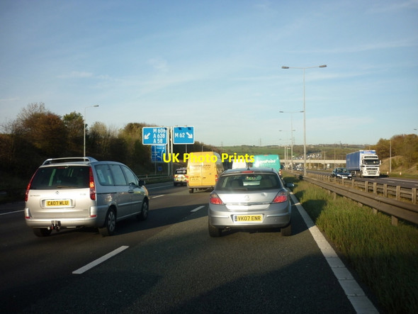 Photo 6"x4" Gridlock on the M62 eastbound Cleckheaton c2011