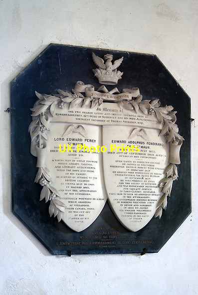 Photo 6"x4" St Maur (Seymour) memorial - All Saints church, Maiden Bradley Maiden Bradley c2011