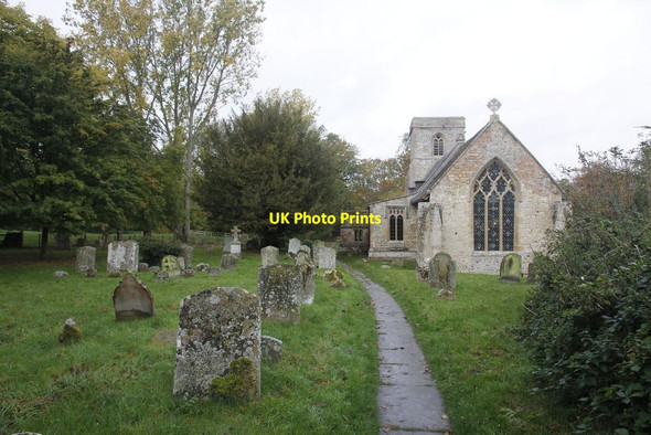 Photo 6"x4" Path to the Holy Trinity West Hendred c2011