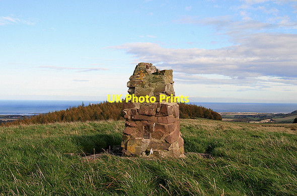 Photo 6"x4" The triangulation pillar on Deuchrie Dod Stenton\/NT6274 c2011