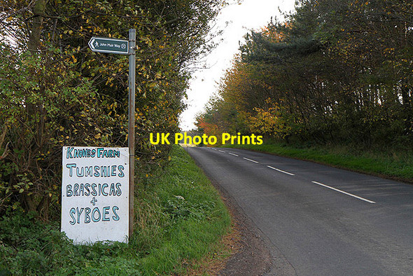 Photo 6"x4" The A198 near Knowes Farm East Linton c2011