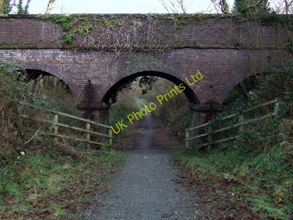 Photo 6"x4" Bridge over old railway line Tregarth c2006