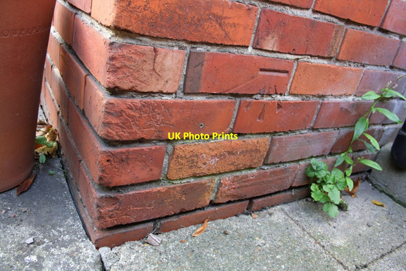Photo 6"x4" Benchmark on #310 Tilehurst Road Churchend\/SU6772 c2011